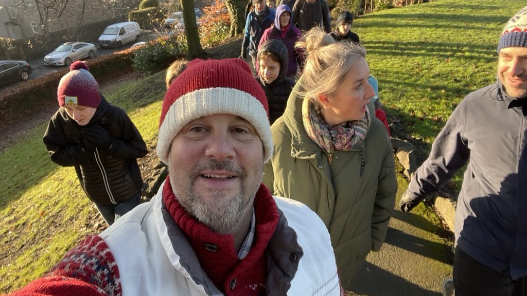 Christmas family walk